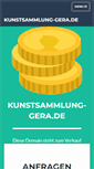 Mobile Screenshot of kunstsammlung-gera.de